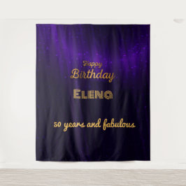 Elegant Birthday  Wandkleed
