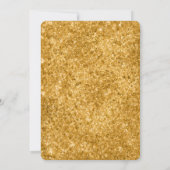 Elegant Black and Gold Art Deco Archway Wedding Bedankkaart (Achterkant)