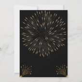 Elegant Black and Gold Birthday Invitation  (Dos)