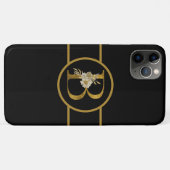 Elegant Black and Gold Monogram Letter "B" Case-Mate iPhone Case (Achterkant (horizontaal))