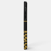 Elegant Black and Gold Monogram Letter "T" Case-Mate iPhone Case (Achterkant/links)