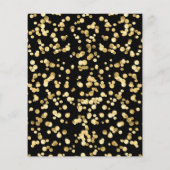 Elegant Black and Gold Script Retirement Party (Achterkant)