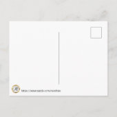 Elegant Black and Gold Wedding Aankondigingskaart (Achterkant)