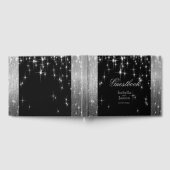 Elégant Black and Silver Starlights Livre d'or (Complet)