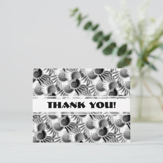 Elegant Black and White Art Deco 1920s Glamor Briefkaart (Staand voorkant)