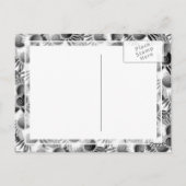 Elegant Black and White Art Deco 1920s Glamor Briefkaart (Achterkant)