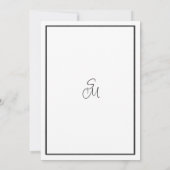 Elegant black and white floral lace Table Numbers Kaart (Achterkant)