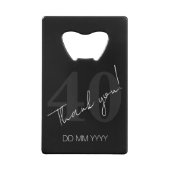 Elegant Black and White Forty 40th Birthday (Dos)