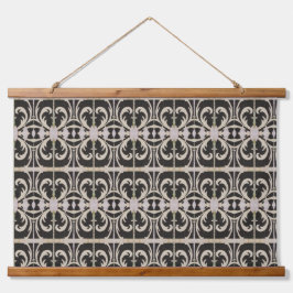 Elegant Black and White Hangend Wandkleed