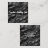 Elegant Black and White Minimalist Vierkante Visitekaartje (Voorkant / Achterkant)