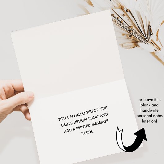 Elegant Black and White Monogram Wedding Bedankkaart