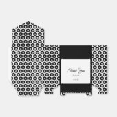Elegant Black and White Party Favor Box Bedankdoosjes (Uitgevouwen)