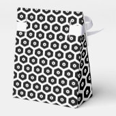 Elegant Black and White Party Favor Box Bedankdoosjes (Achterkant)