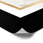 Elegant Black and White Photo Weddenschap Welkomst Poster (Hoek)