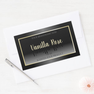 Elegant Black and White Product Labels - Crème Lij