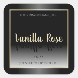 Elegant Black and White Product Labels - Crème Lij