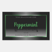 Elegant Black and White Product Labels Groen Lijst (Voorkant)