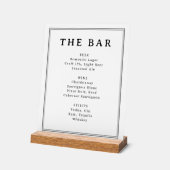 Elegant Black and White Typographic Bar Menu (Angle)