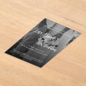 Elegant Black And White Wedding Invitation (Poser)