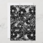  Elegant Black and White Wedding Kaart (Achterkant)