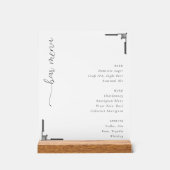 Elegant Black Bar Menu (Recto)