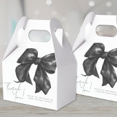 Elegant Black Bow Baby shower Bedankdoosjes