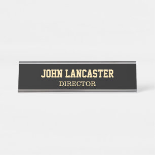 Elegant Black  Bureau Naambordje