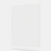 Elegant Black Calligraphy With Floral Acryl Bord (Hoek)