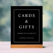 Elegant Black Cards And Gifts Wedding (Neutre)