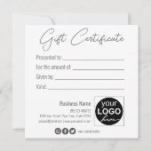 Elegant Black Classy Luminous Silver Bow-kaartje (Achterkant)