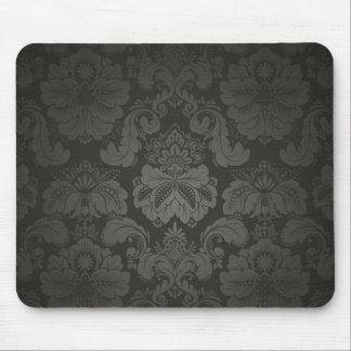 Elegant Black Damask Muismat