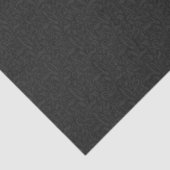 Elegant Black Damask Patroon Tissuepapier (Detail)