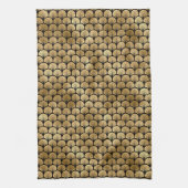 Elegant Black en Gold 1920s Art Deco Theedoek (Verticaal)