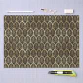 Elegant Black en Gold Art Deco Patroonkit Tissuepapier (Craft)