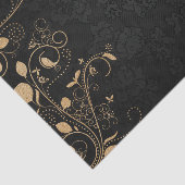 Elegant Black en Gold Damask Tissuepapier (Detail)