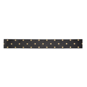 Elegant Black en Gold Foil Polka Dots Lint