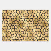 Elegant Black en Gold Giraffes Inpakpapier Vel (Voorkant 3)