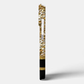 Elegant Black en Gold Glitter Case-Mate iPhone Case (Achterkant / Links)