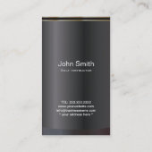 Elegant Black en Gold Golf Visitekaartje (Achterkant)