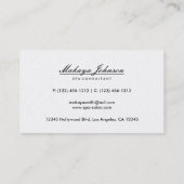 Elegant Black en Gold Grunge Chevron Pattern Visitekaartje (Achterkant)