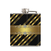 Elegant Black en Gold Heupfles (Achterkant)