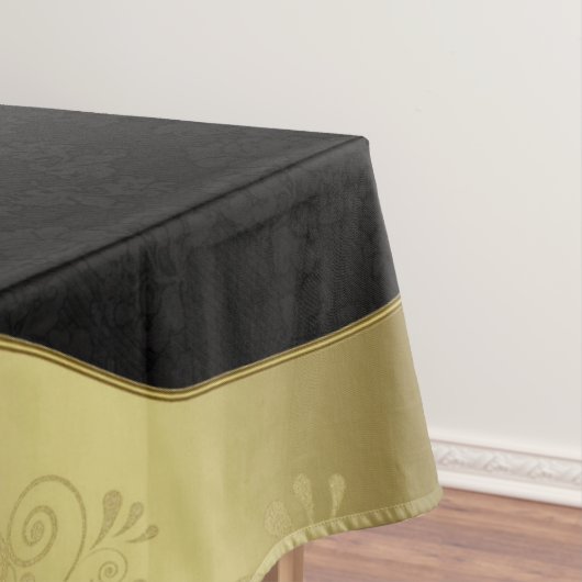 Elegant Black en Gold Tafelkleed (Voorbeeld)