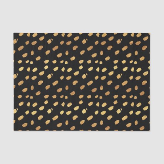 Elegant Black en Gold Tissuepapier (Voorkant)