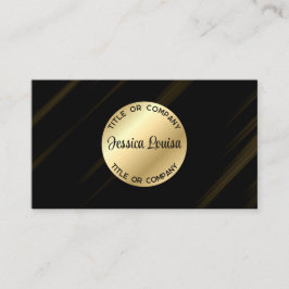 Elegant Black en Gold Visitekaartje