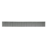 Elegant Black en Silver Stripe Pattern Lint (Voorkant)