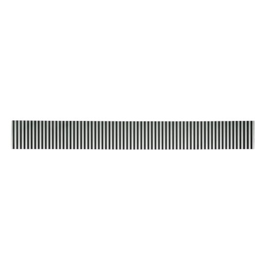 Elegant Black en Silver Stripe Pattern Lint (Voorkant)