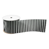 Elegant Black en Silver Stripe Pattern Lint (Spoel)