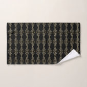 Elegant Black en Taupe Bad Handdoek (Handdoek)