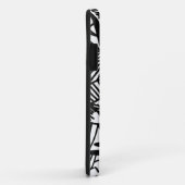 Elegant Black en White Bohemian Botanical Case-Mate iPhone Case (Achterkant/rechts)