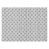 Elegant Black en White Damask Tafelkleed (Voorkant (Horizontaal))